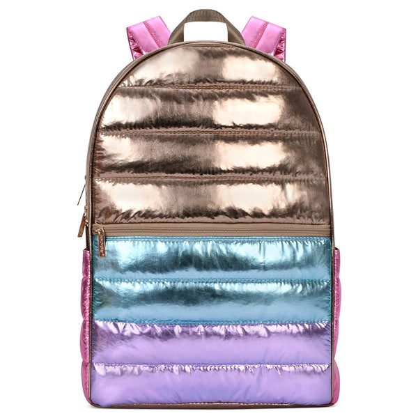 ISCREAM BACKPACK - ICE COLOR BLOCK PUFFER BACKPACK