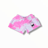 FIREHOUSE SHORT - PINK TIE DYE/VARSITY BEAR
