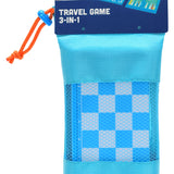 ISCREAM 3-IN-1 CHESS, CHECKERS AND BACKGAMMON MAGNETIC GAME SET
