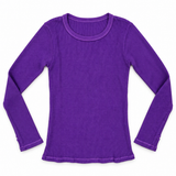 T2LOVE LONG SLEEVE THERMAL MEDIUM LENGTH - DEEP PURPLE