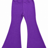 T2LOVE FITTED FLARE PANT- DEEP PURPLE