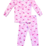 ESME GIRL L/S SLEEVE PAJAMA SET - RIBBON