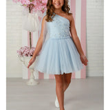 OOH LALA CECILE DRESS - POWDER BLUE