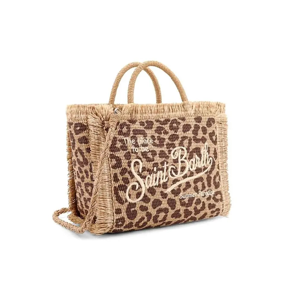 〈MC2 Saint Barth〉コレット ハンドバッグ（関税込み） Light blue rib knit Colette handbag with logo embroidery
