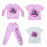 CALIFORNIAN VINTAGE T-SHIRT - PINK/ONE ROSE