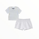 KATIE J TWEEN TRISTAN SHORTS - LIGHT HEATHER GRAY