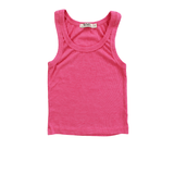 T2LOVE CROP BABY TANK - HOT PINK