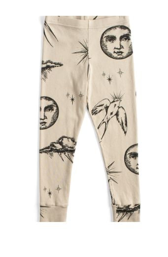 NUNUNU ALL INKED LEGGINGS - NATURAL