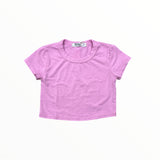 T2LOVE S/S BABY CROP TEE - PALE PINK