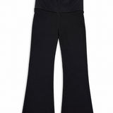 FLOWERS BY ZOE WIDE LEG FOLD OVER LEGGING - BLACK