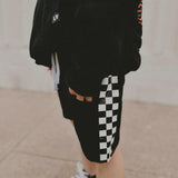 CHECKER SHORT - BLACK