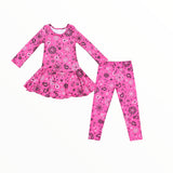SOCIAL BUTTERFLY PRINT LEGGING - PINK BANDANA