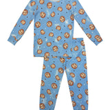 ESME BOYS LONG SLEEVE CREW PAJAMA - BLUE COOKIES