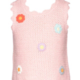 HANNAH BANANA CROCHET TOP AND SHORT SET - PINK