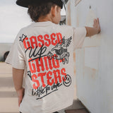 GASSED UP GANGSTER T-SHIRT - NATURAL