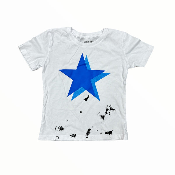 CALIFORNIAN VINTAGE T-SHIRT - WHITE/SPLATTERED STAR