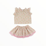 OH BABY! GAUZE LOLA TOP AND TUTU SKIRT SET - POPPY SPRING