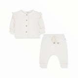 1+ IN THE FAMILY ONA CARDI/TIAN JOGGER - ECRU