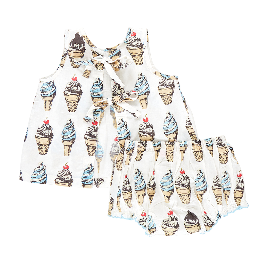 PINK CHICKEN BABY JAIPUR SET - VINTAGE SOFT SERVE