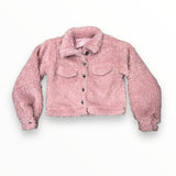 FLOWERS BY ZOE SHERPA JACKET - BLUSH PINK