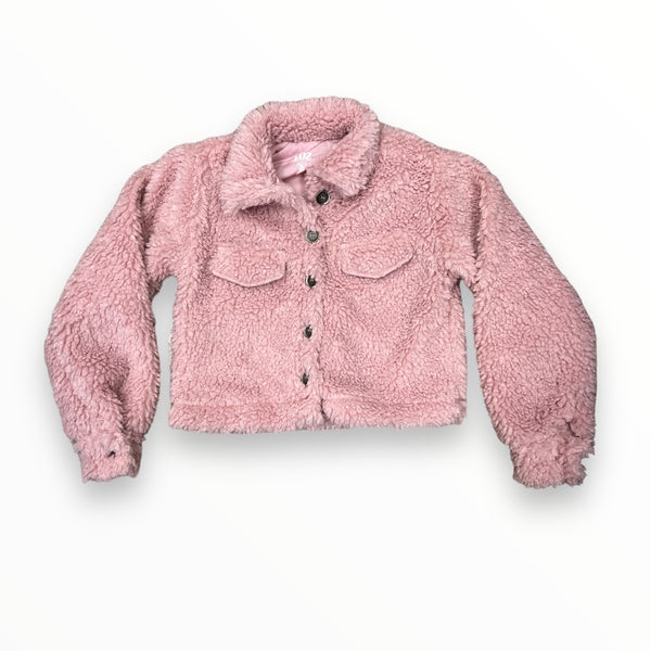 FLOWERS BY ZOE SHERPA JACKET - BLUSH PINK