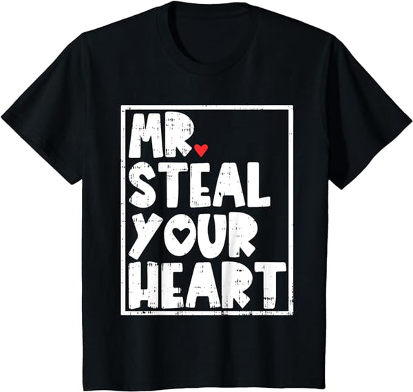 M2B MR. STEAL YOUR HEART T-SHIRT - BLACK