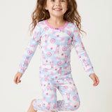 ESME GIRL L/S SLEEVE PAJAMA SET - SWEET HEAVEN