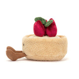 JELLYCAT AMUSEABLES FLEURETTE TART AUX FRAISES