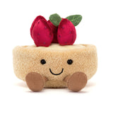 JELLYCAT AMUSEABLES FLEURETTE TART AUX FRAISES