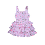 FLOWERS BY ZOE TANK POPLIN DRESS - PINK CABBAGE ROSE