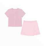 KATIE J TWEEN DREW TOP AND SKORT SET - BABY PINK