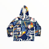 PENELOPE WILDBERRY FUZZY HOODIE - DODGERS