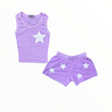 FIREHOUSE SHORT - GRAPE/STAR