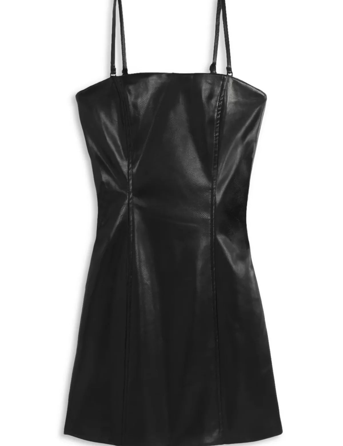KATIE J TWEEN ACACIA VEGAN LEATHER DRESS - Black L KATIE J TWEEN ACACIA VEGAN LEATHER DRESS - Black L
