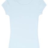 KATIE J TWEEN ACEY LONG LINE TEE - BABY BLUE