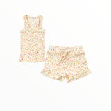 COZII TANK AND RUFFLE SHORT SET - MINI FLORAL