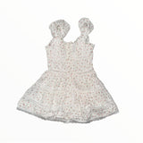 FLOWERS BY ZOE GAUZE DRESS - WHITE FLORAL