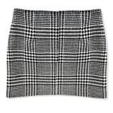 KATIE J TWEEN AINSLEY SKIRT - BLACK/WHITE CHECK