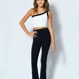 KATIE J TWEEN AMANDA TANK TOP - WHITE/BLACK