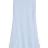 KATIE J TWEEN ANASTASIA SOLID SATIN MAXI SKIRT - BABY BLUE