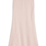 KATIE J TWEEN ANASTASIA SOLID SATIN MAXI SKIRT - BABY PINK