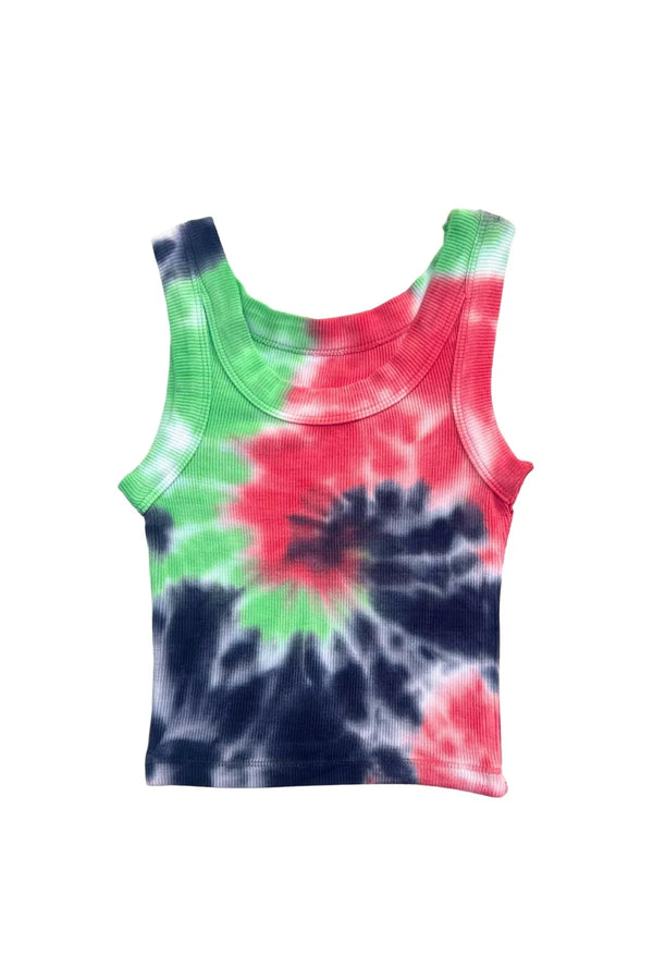 KATIE J LIVI TANK - TIE DYE/FRUIT SWIRL