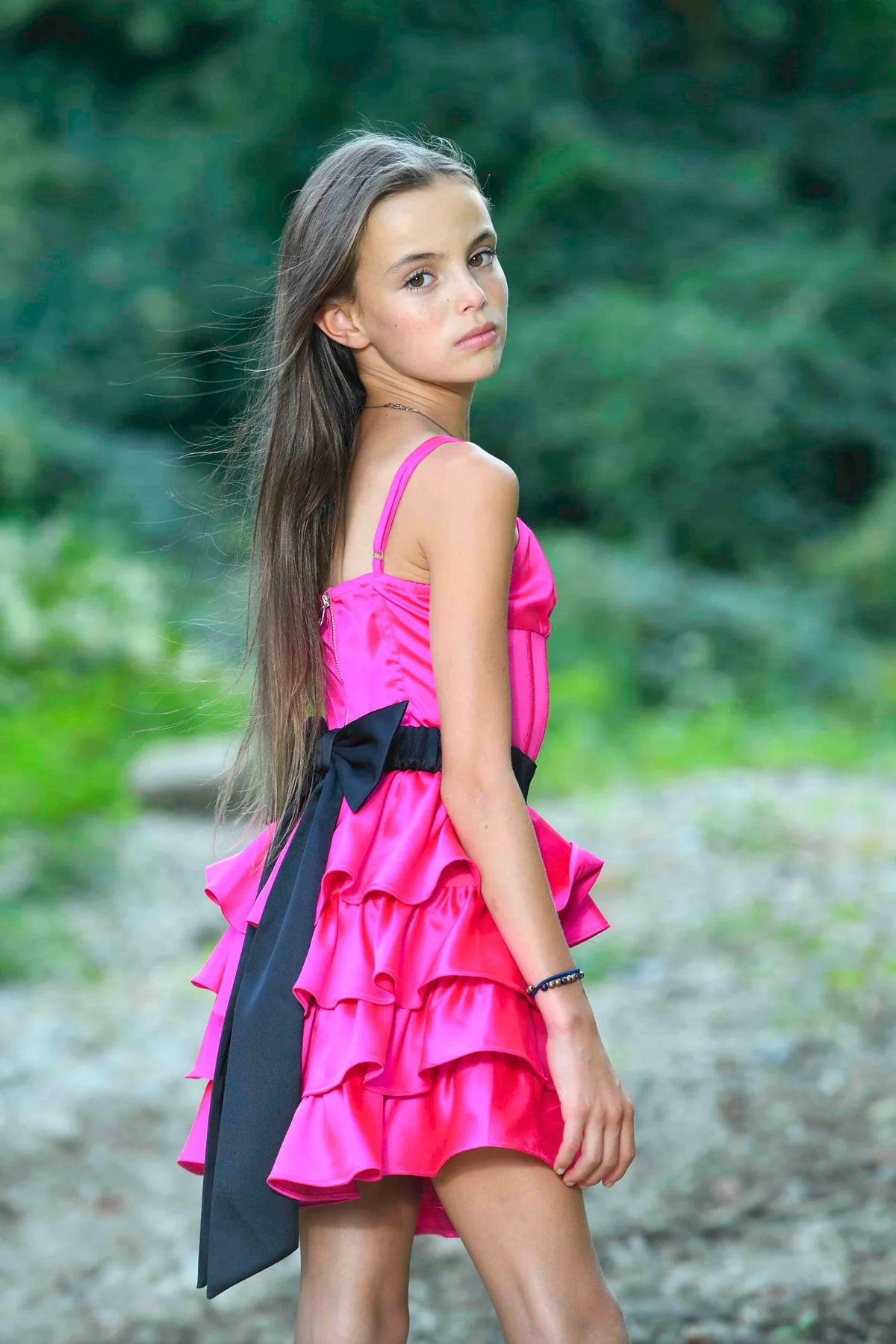 KATIE J TWEEN VALERIE COUTURE DRESS SHOCKING PINK Meant 2 Be Kids