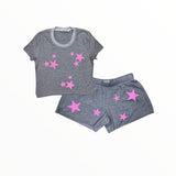 FIREHOUSE T-SHIRT - HEATHER GRAY/STAR TRIO