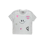 FIREHOUSE T-SHIRT - WHITE/SMILEY ICONS