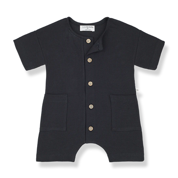 1+ IN THE FAMILY BATTISTA PLAYSUIT - ANTHRACITE