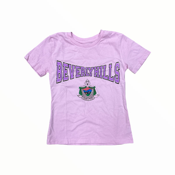 CALIFORNIAN VINTAGE T-SHIRT - BABY PINK/BEVERLY HILLS