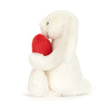 JELLYCAT BASHFUL RED LOVE HEART BUNNY