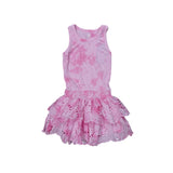 FLOWERS BY ZOE TANK DRESS - PINK TIE DYE
