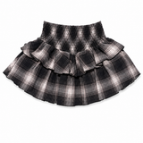 FLOWERS BY ZOE CHIFFON PLAID SKIRT - PLAID